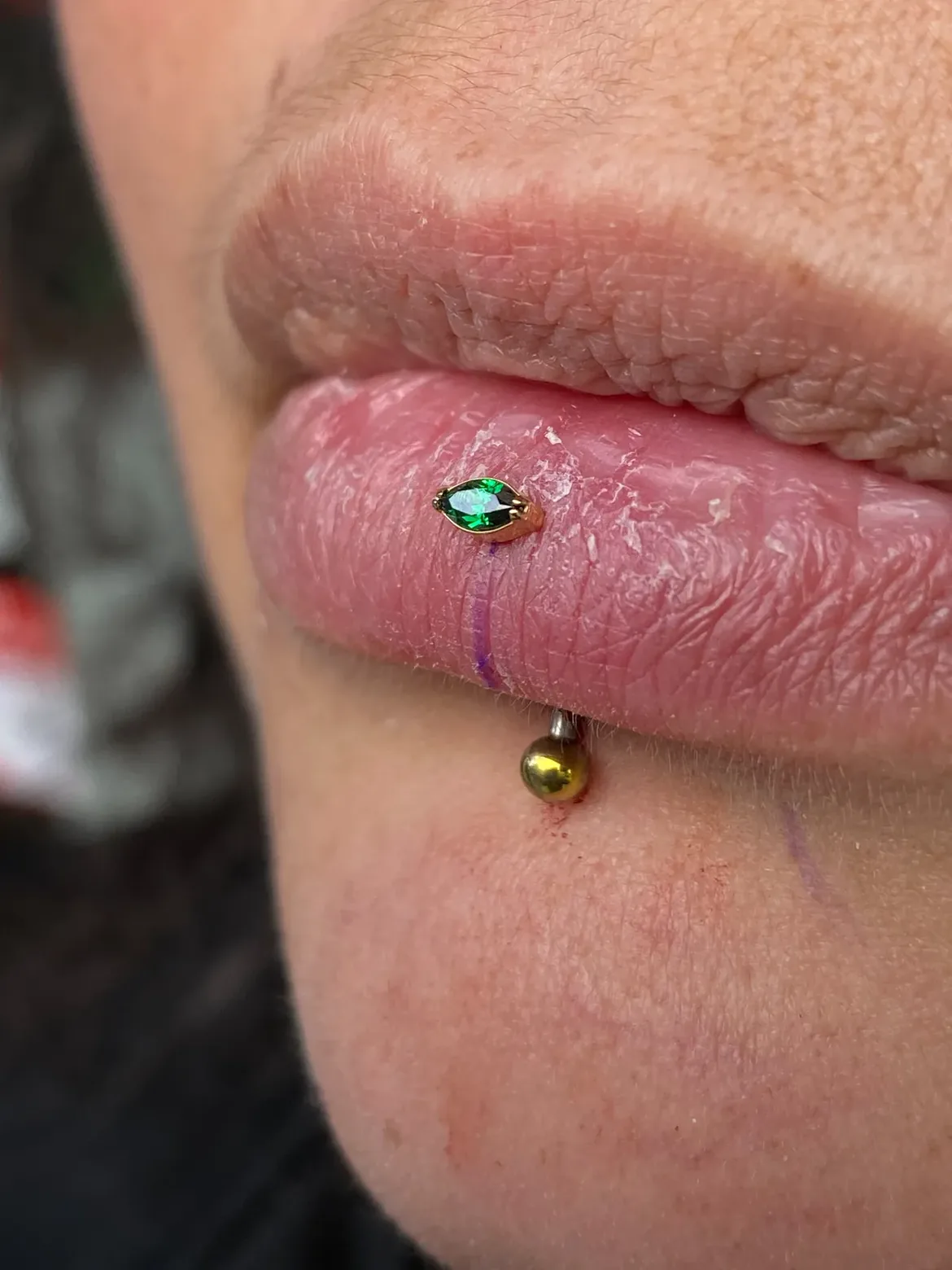 Piercing de labio