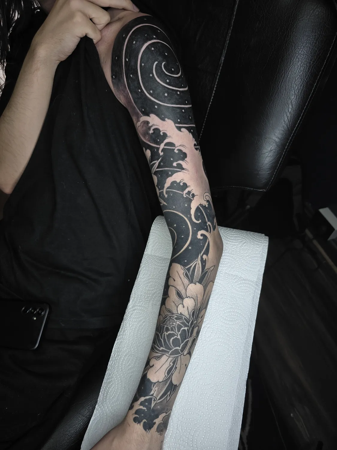 Tatuaje de estilo Blackwork
