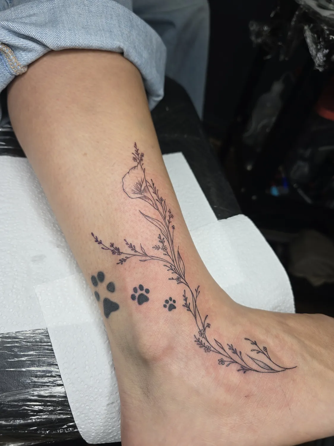 Tatuaje de estilo Fine Line