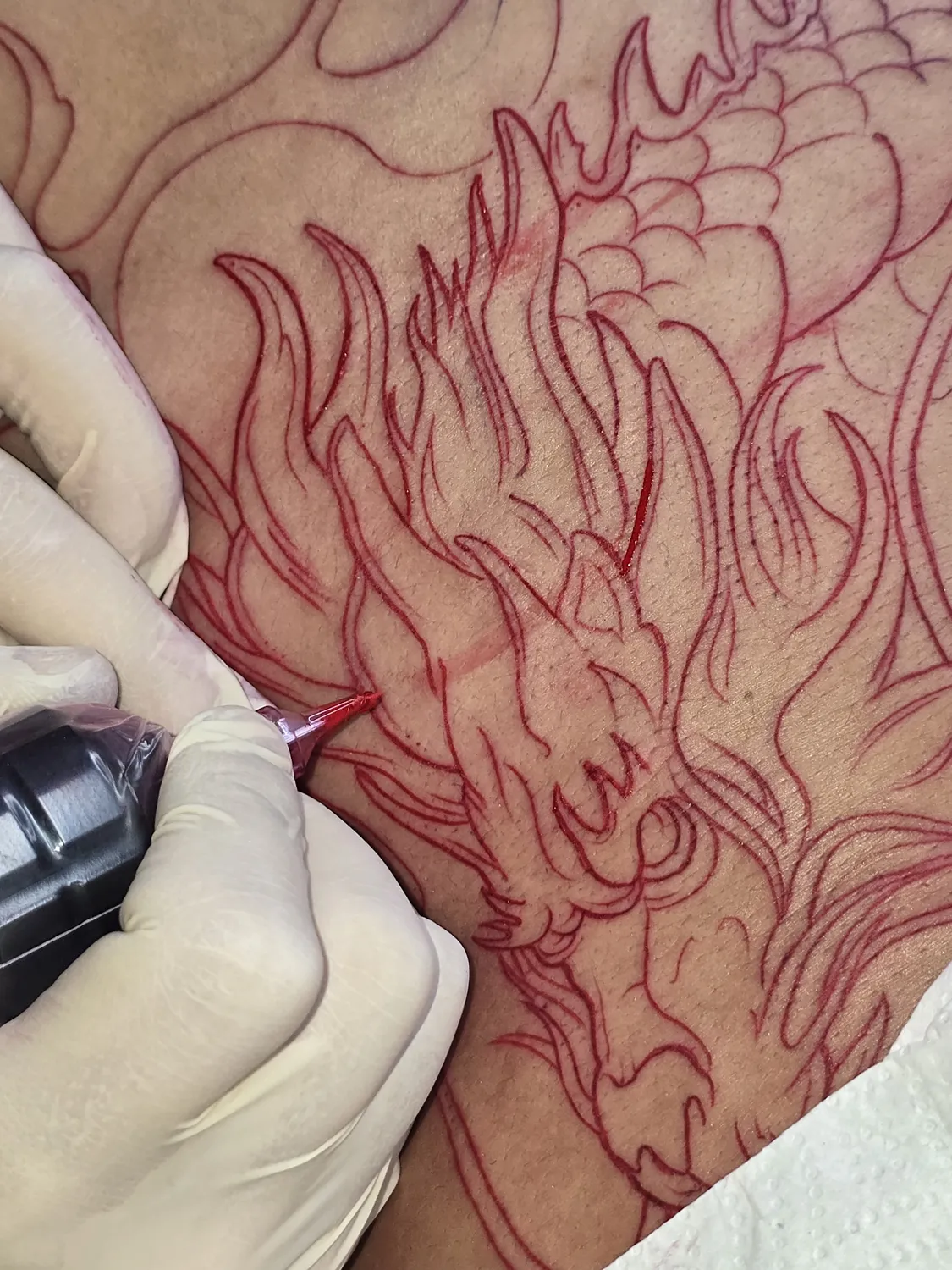 Tatuaje de estilo Fine Line