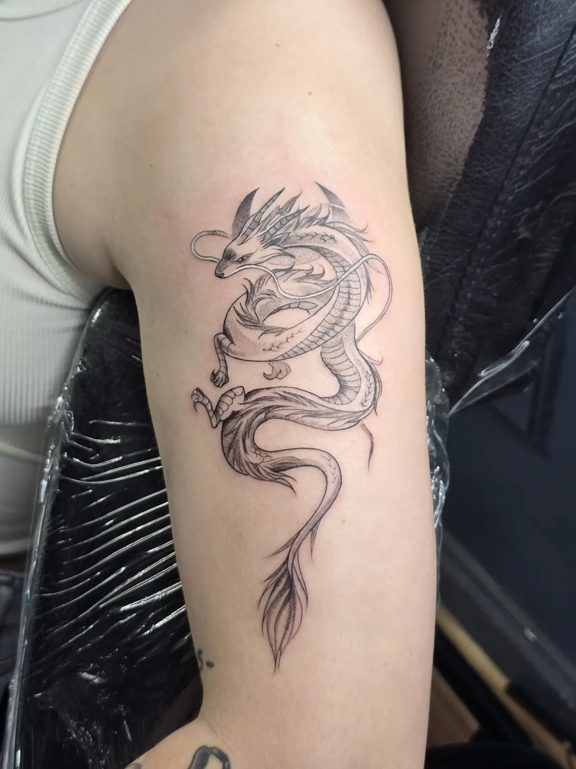 Tatuaje de estilo Fine Line