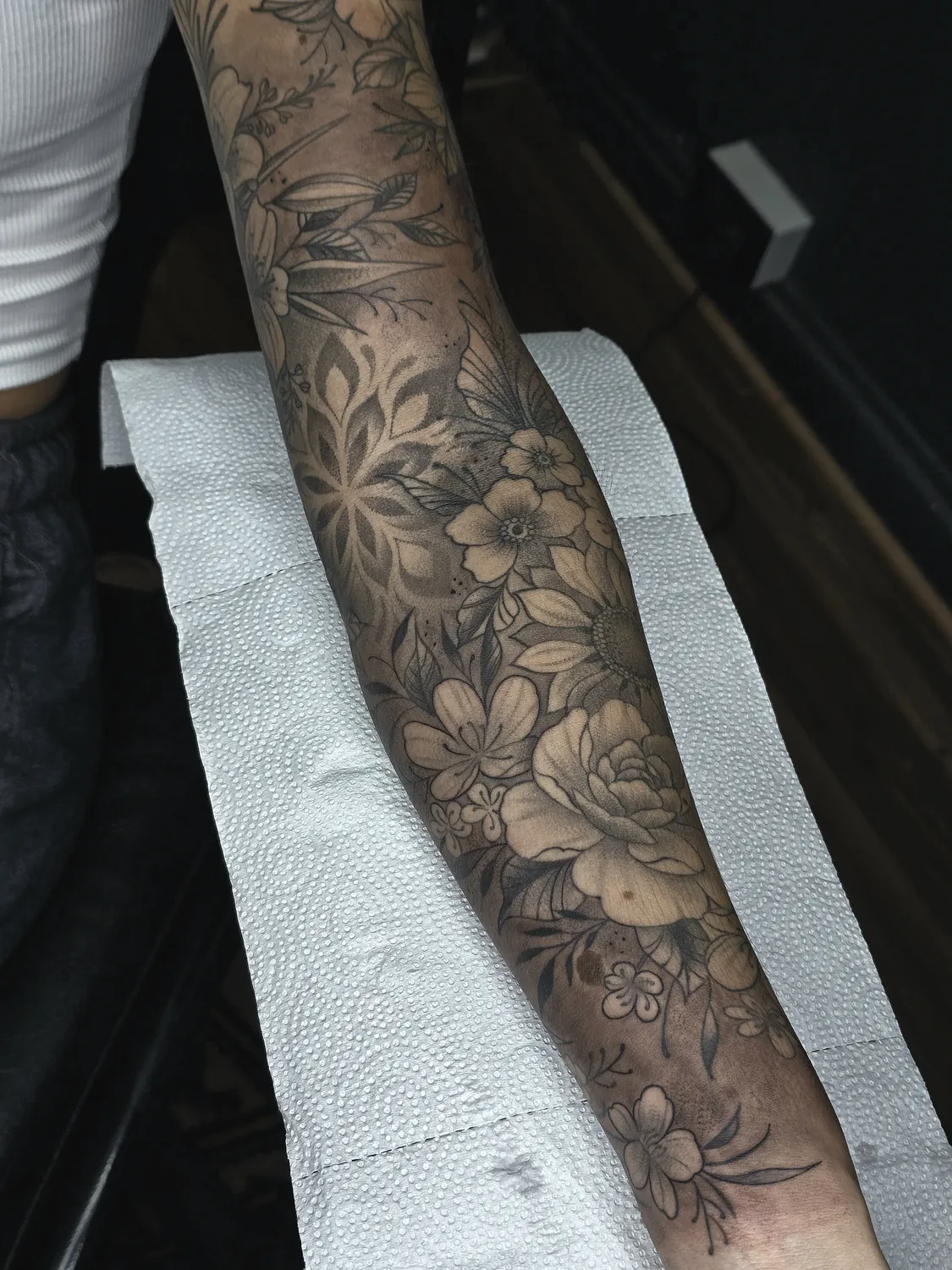 Tatuaje de estilo Floral
