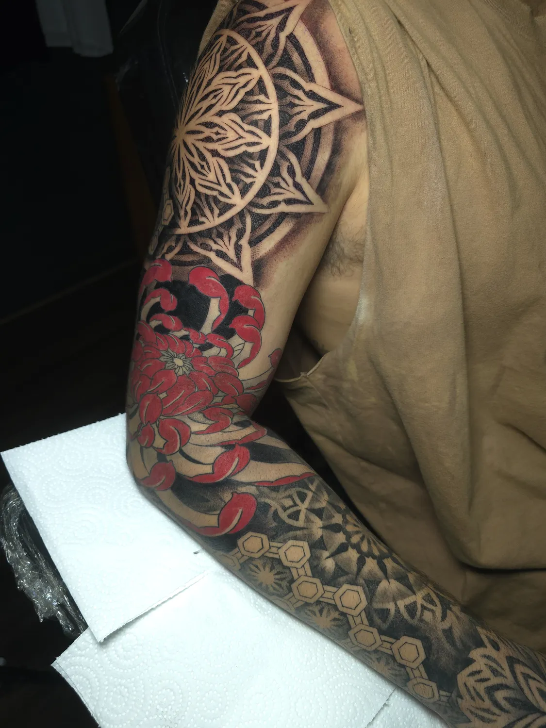 Tatuaje de estilo Geométrico